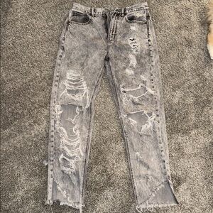 American Eagle Outfitters Black and Gray Jeans